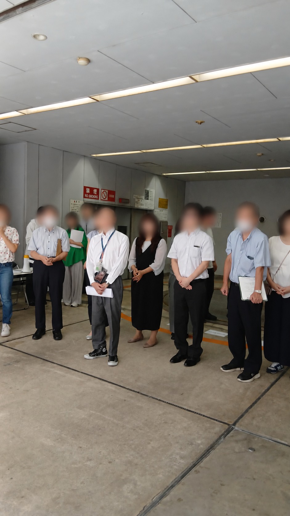 帝都三崎町ビルの自衛消防訓練に参加した関係者